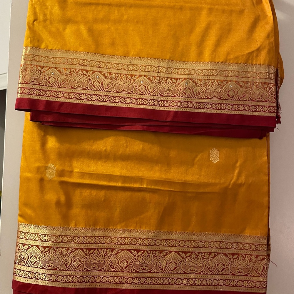 Silk Saree with stone work
